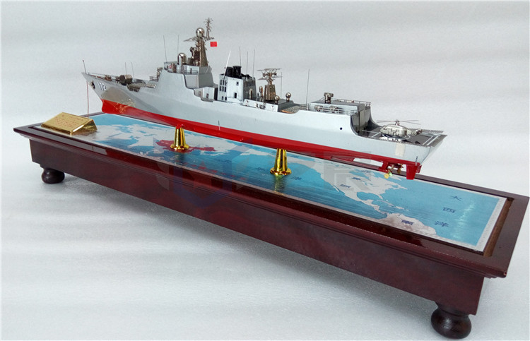 仿真052d导弹驱逐舰模型海军 172昆明号舰艇 模型馈赠 收藏