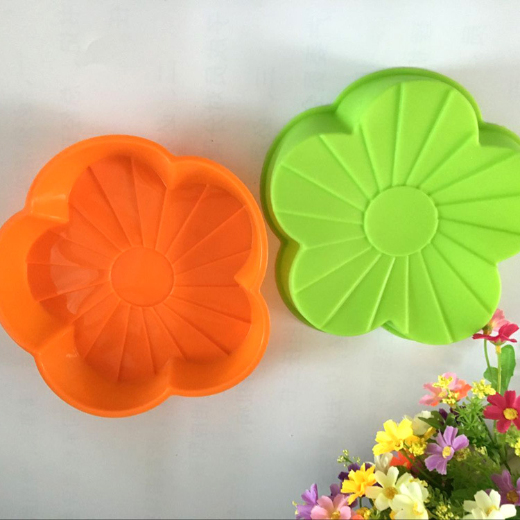 Supply Silicone Cake Mold Plum Blossom Five Petal Flower Silicone Cake DIY Baking Mold Pudding/Jelly Mold