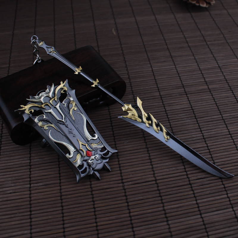 剑网三武器玄甲苍云苍爹周边合金模型剑盾套装纯阳合金武器代发