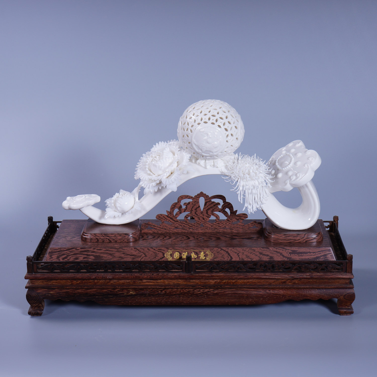 陶瓷工艺品 德化白瓷批发 现代家居装饰摆件 商务礼品 圆满如意