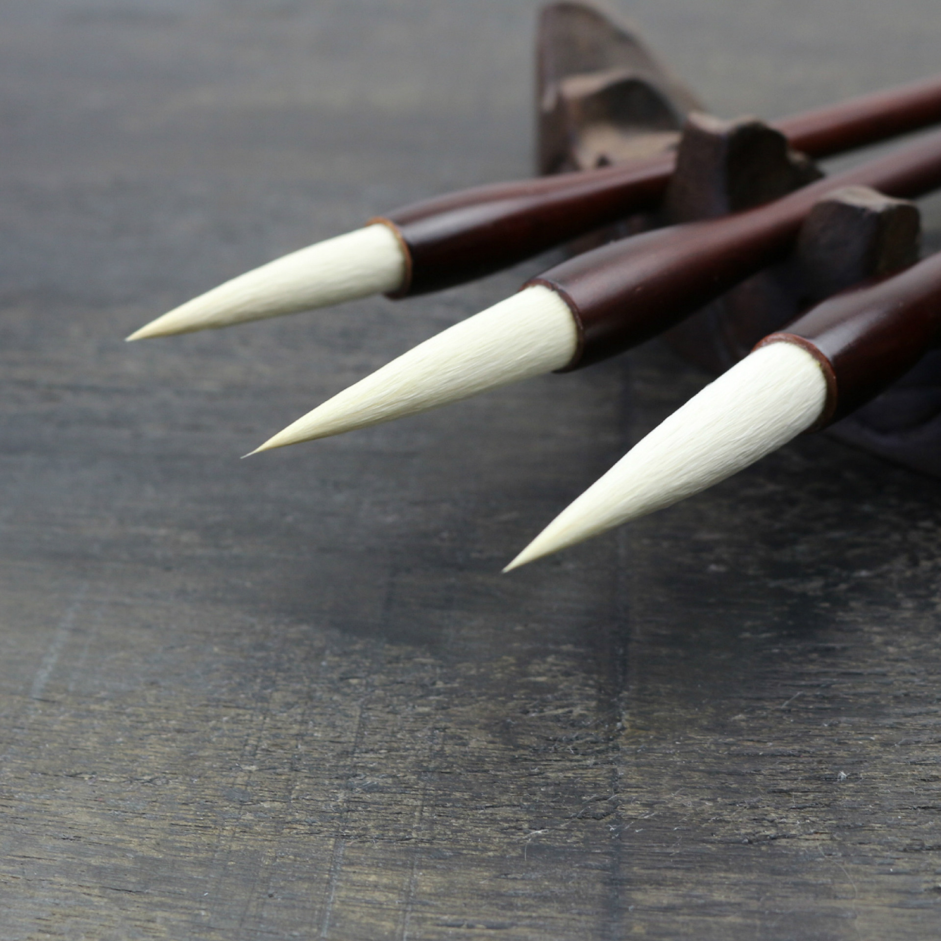 厂家直销定制批发毛笔 木杆纯羊毫绘画书法皆宜聚锋能力强