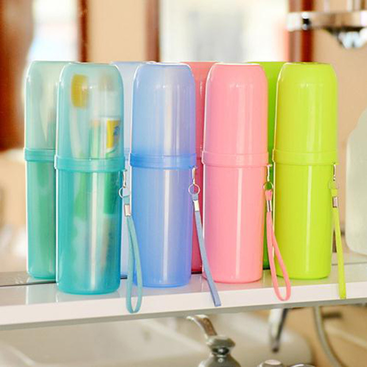 Stall Supply Portable Toothbrush Toothpaste Cup Storage Box Business Trips for Men and Women Travel Wash Cup Toothbrush Cup Wholesale