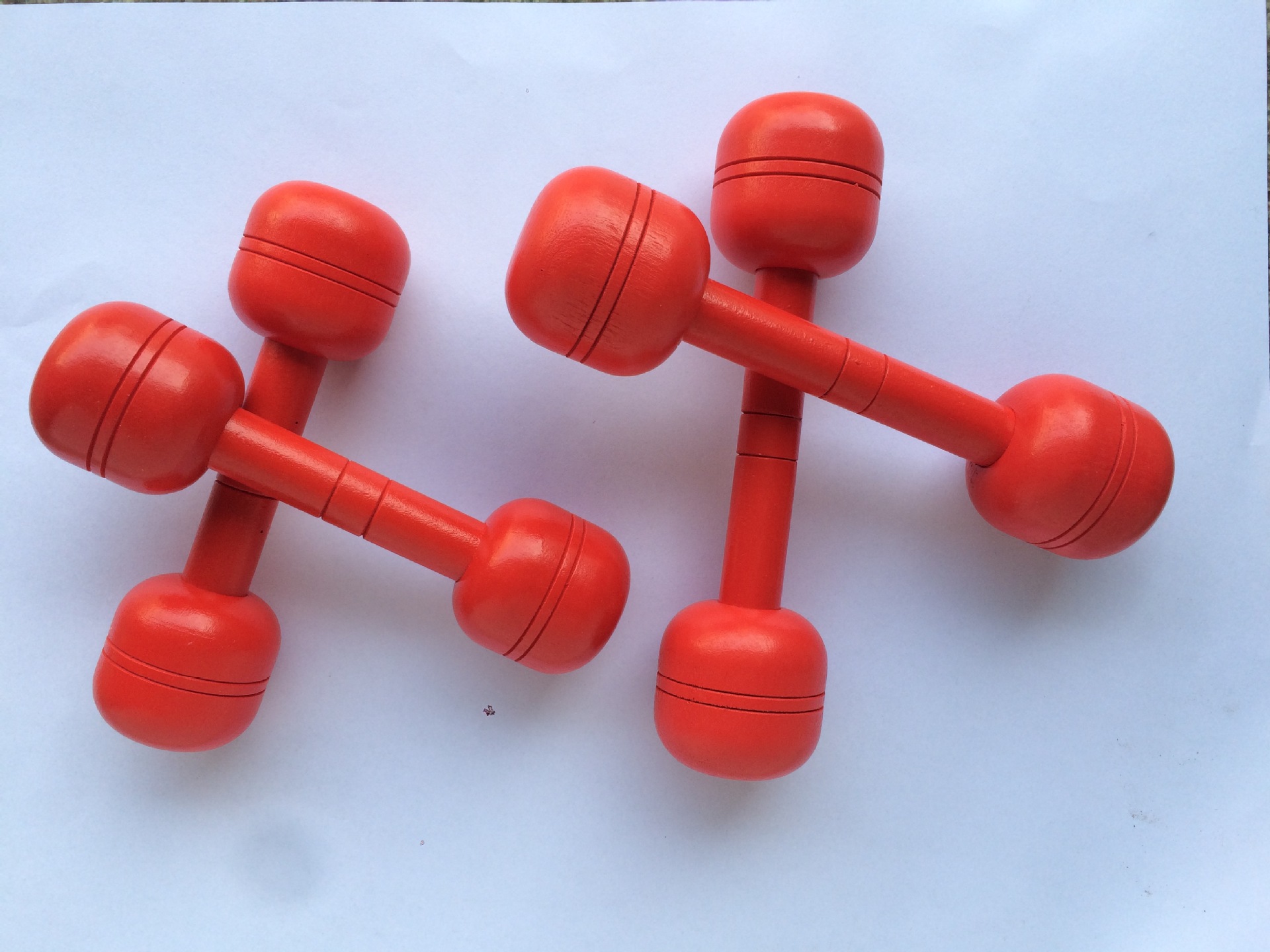 厂家直销 幼儿园儿童木质哑铃 木制哑铃 幼儿体操哑铃 舞蹈哑铃