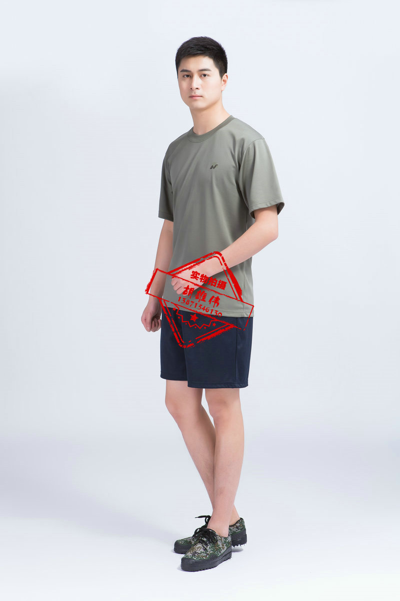 正品07陆军体能训练作训服 夏季体能短袖训练服套装 男士t恤