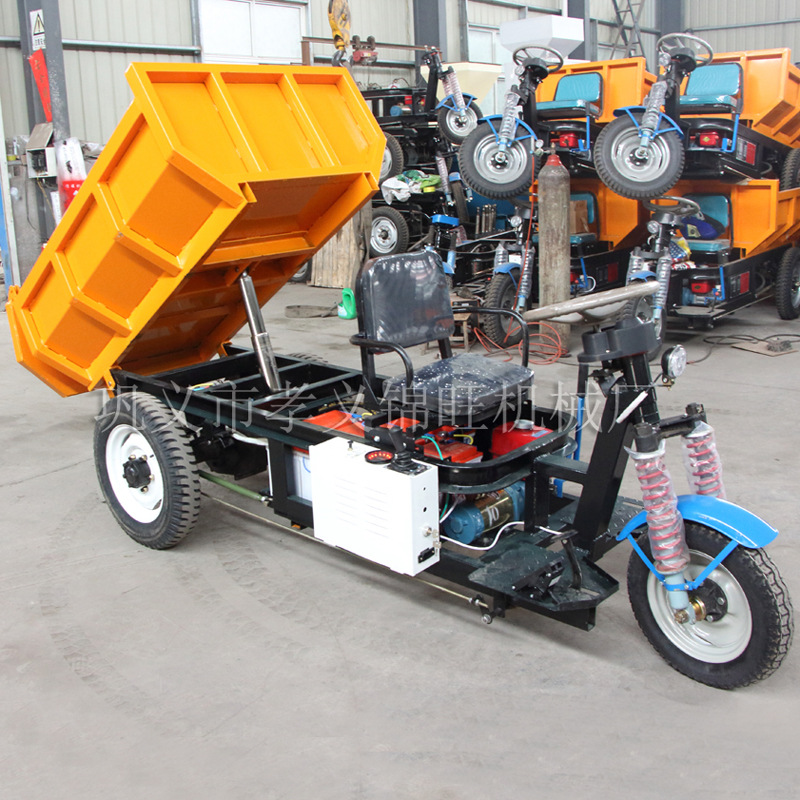 72v150ah电动自卸三轮车可载重2吨货物直销