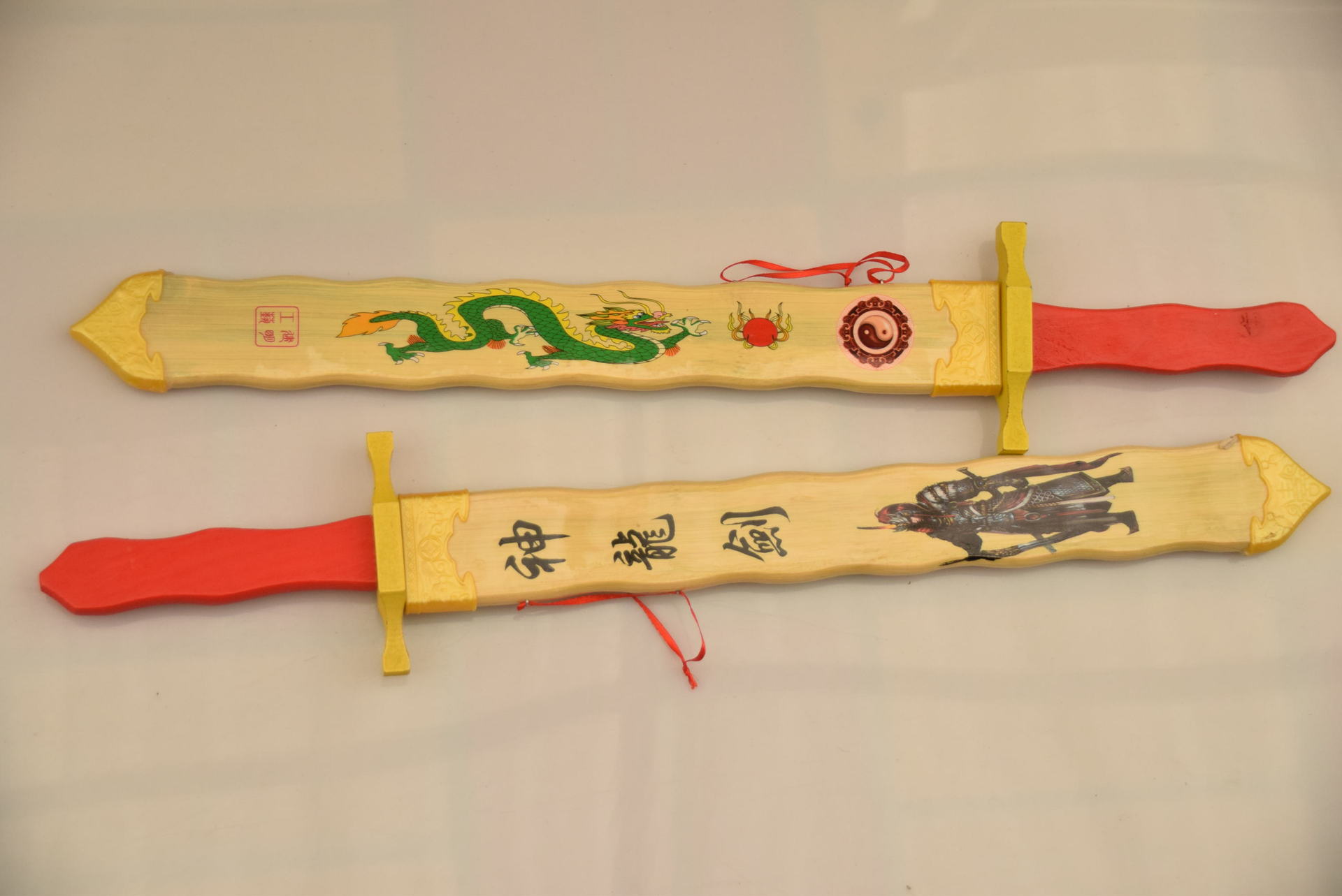 新款竹制青龙剑 竹木剑 木制晨练演戏道具 玩具刀剑 青龙剑 竹制