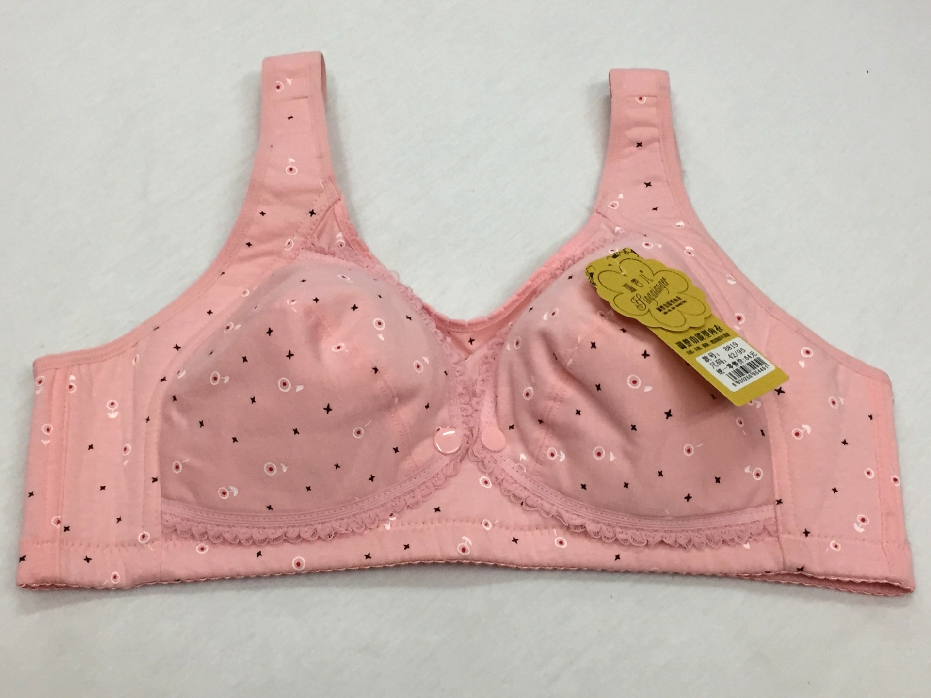 新款孕妇产后喂奶纯棉无钢圈抹胸式哺乳文胸聚拢防走光批发胸罩