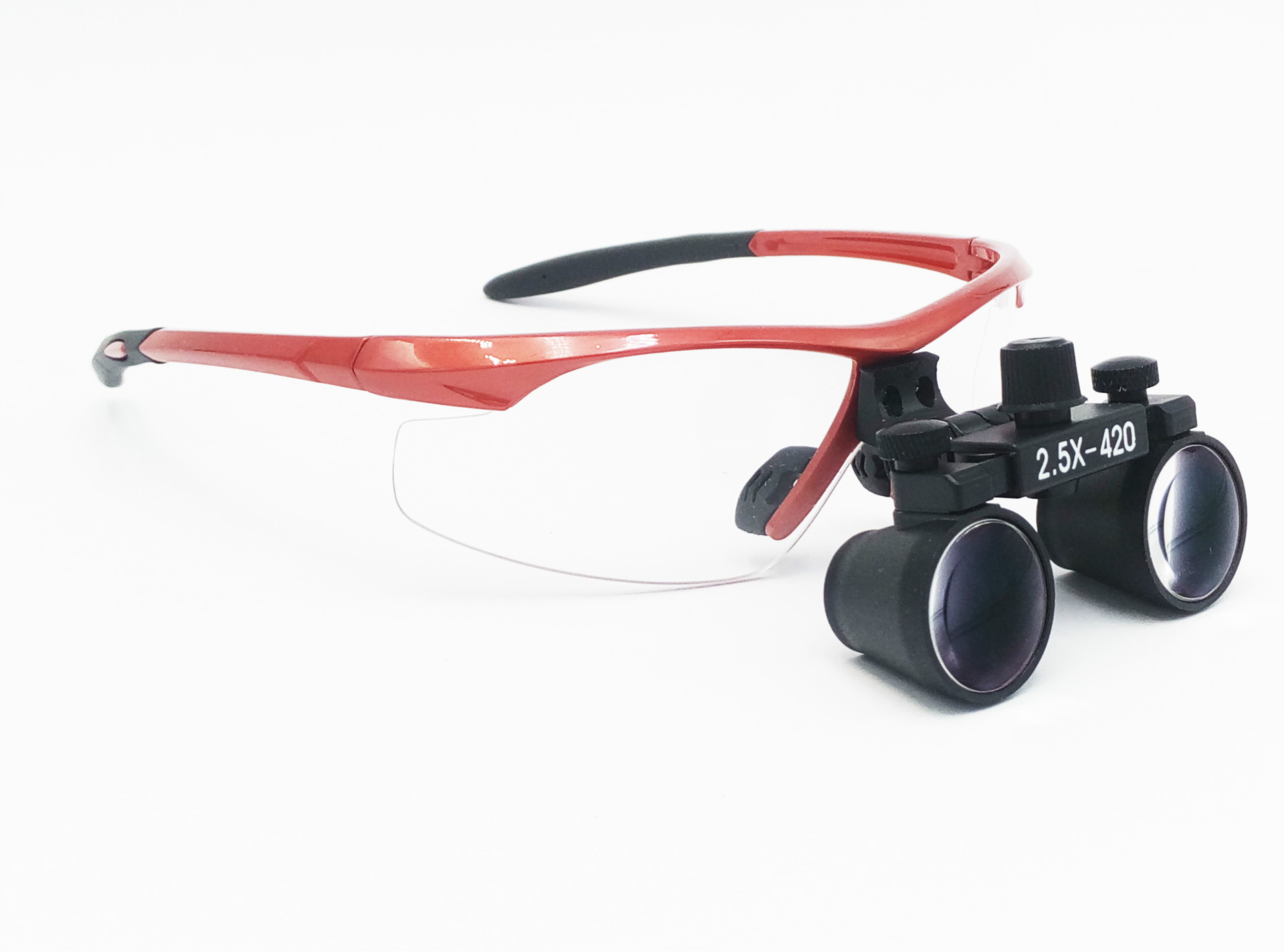 口腔科专用眼镜式放大镜 2.5倍防雾塑料型口腔放大镜 可配led头灯