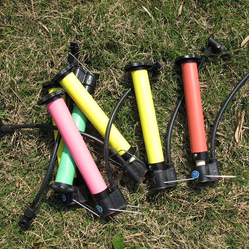 批发家用打气筒 迷你彩色便携式小篮球充气手抽打气筒 厂家直销