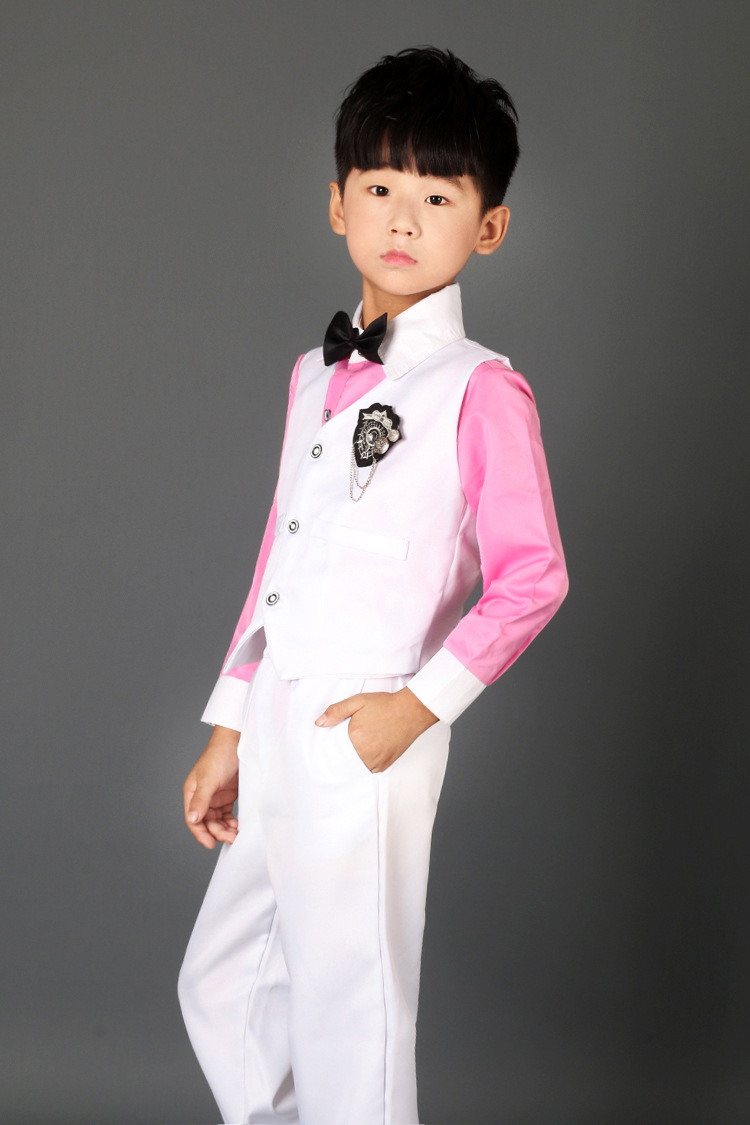 儿童合唱服演出服装中小学生朗诵校服男童主持人表演礼服校园风