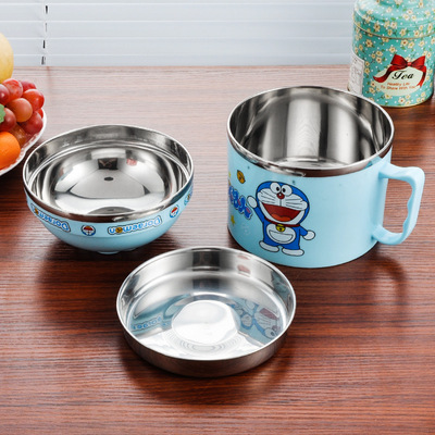 新款上市 日式防烫防摔快餐杯 卡通多功能饭盒 开学热爆产品