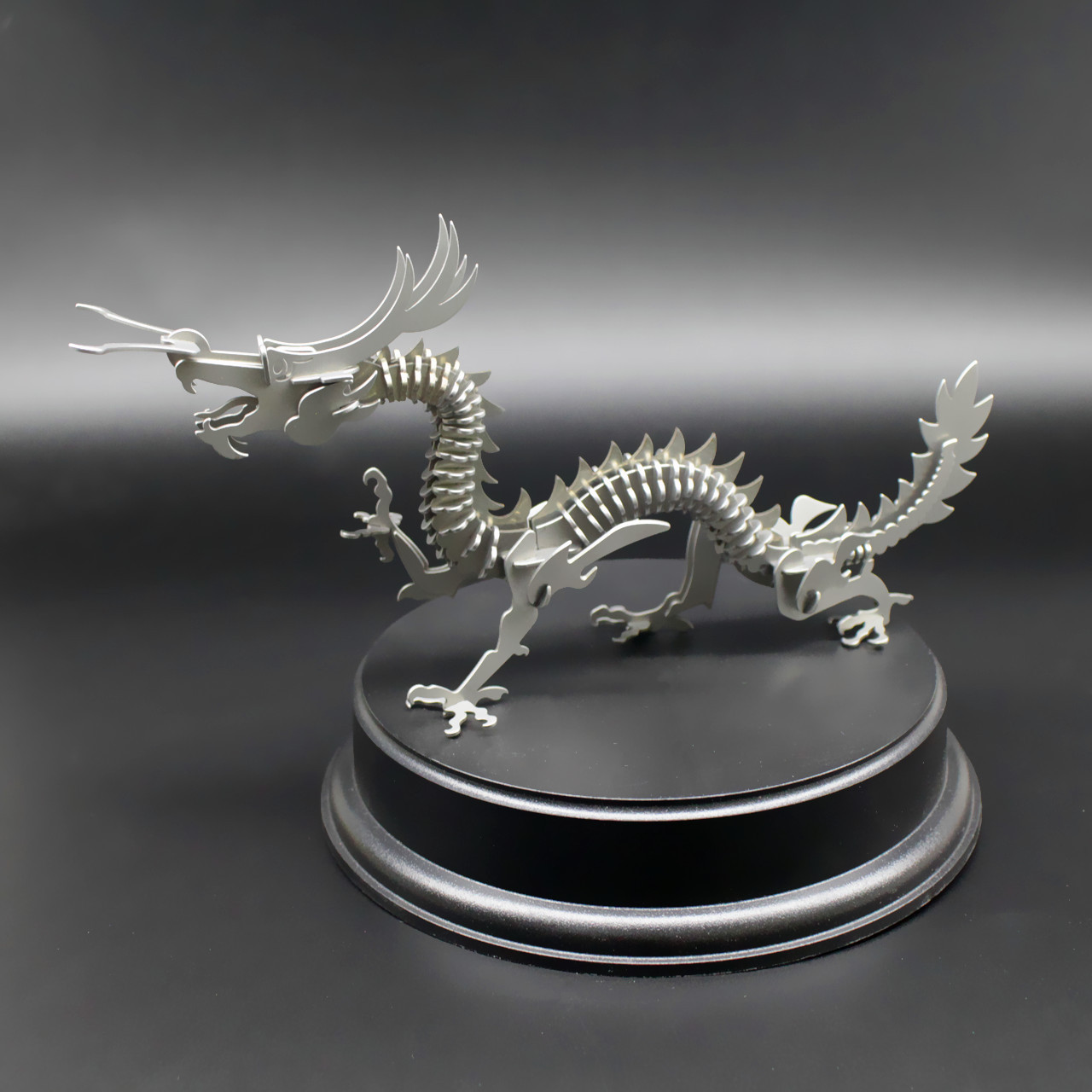 金属工艺品 3d金属拼图 中国龙diy全金属摆件 模型拼图一件代发