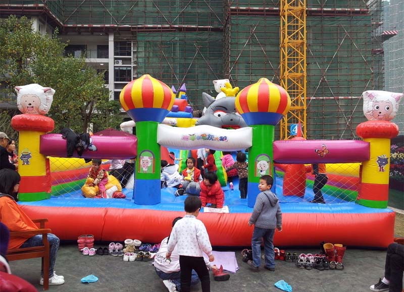 户外陆地充气城堡儿童乐园淘气堡大型儿童游乐场滑梯组合厂家直销