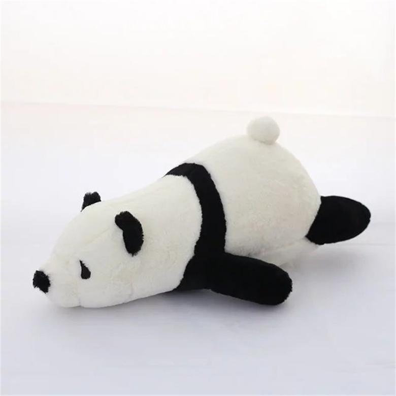 可爱趴趴熊猫公仔长抱枕儿童毛绒玩偶女生日礼物批发定做