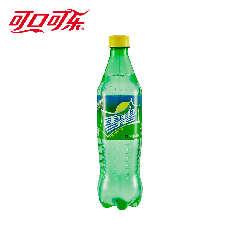 宏伟齐园商贸 大量批发 雪碧清爽柠檬味汽水500,600ml 24瓶整箱