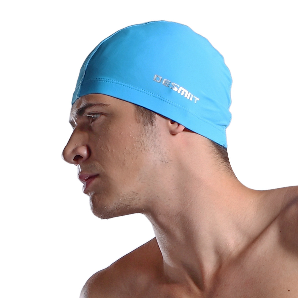 批发供应desmiit男士泳帽纯色泳帽锦纶游泳帽 热卖爆款泳帽 s901
