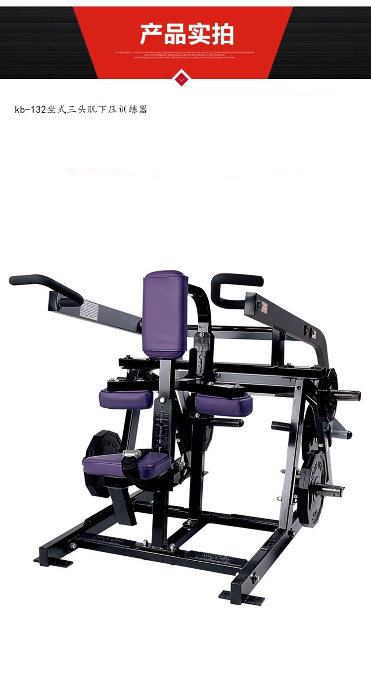 厂家直销坐式三头肌下压训练器
