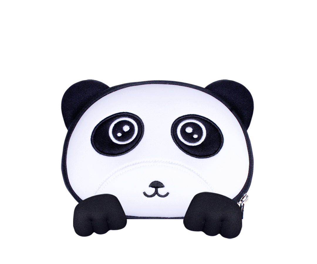 诺狐2017新品幼儿园防走失小背包可爱卡通小书包趴趴包熊猫款