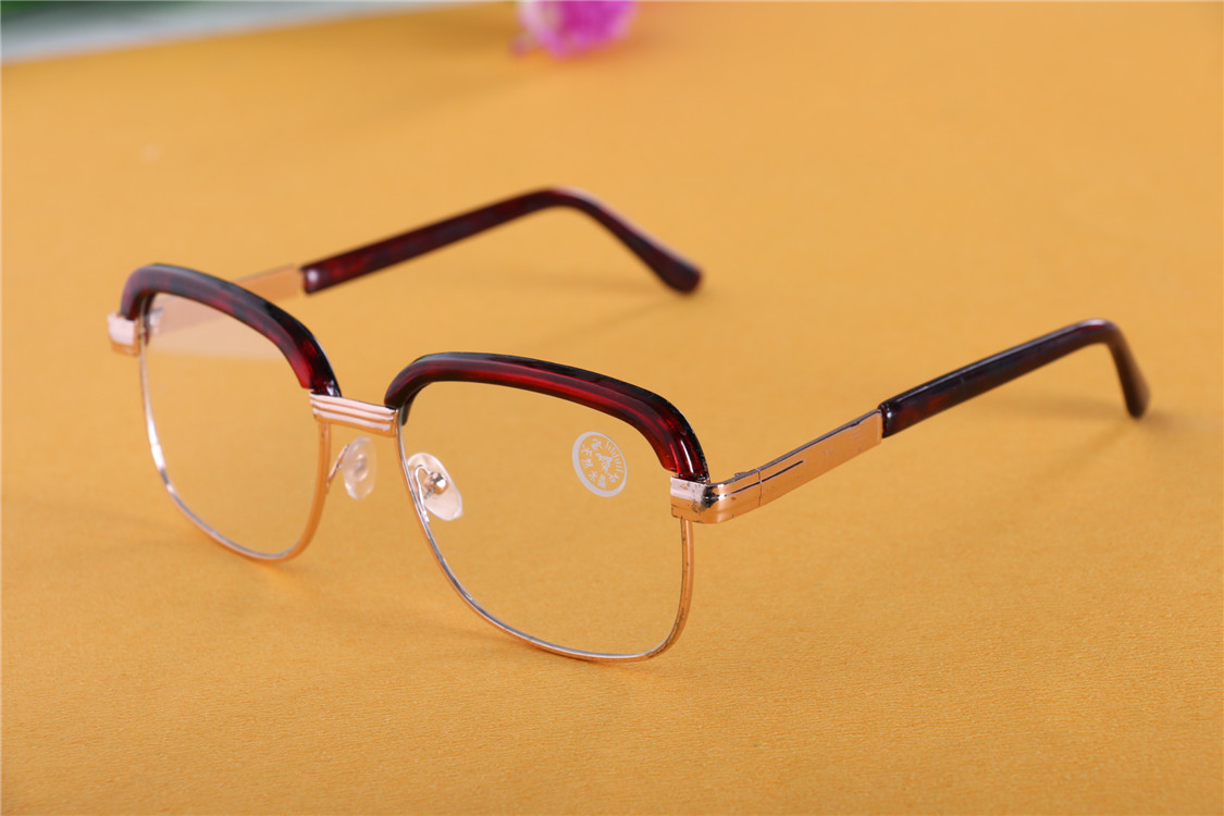 新款男式人造水晶太阳镜墨镜眉毛架玻璃片眼镜