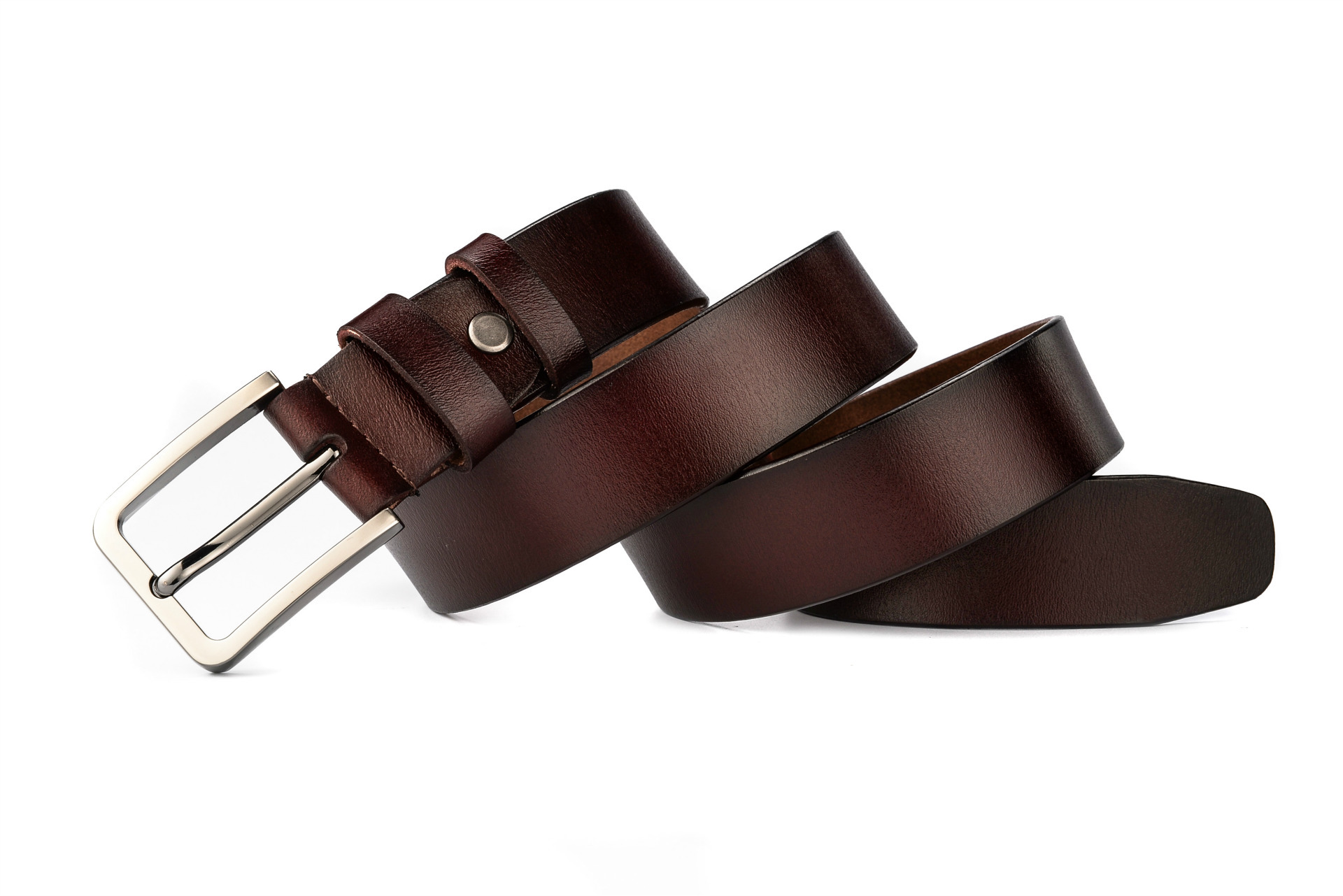 p1067皮带男士真皮针扣进口牛皮腰带加长160加大码胖子腰带裤带男