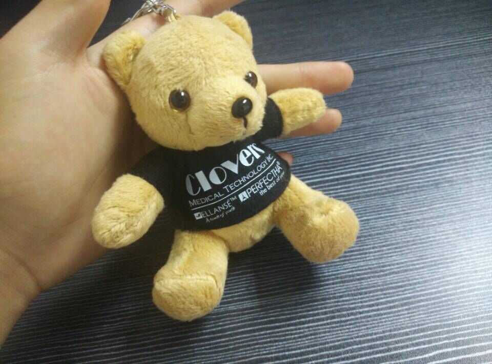 迷你麦当劳小熊 毛绒玩具包包挂件 麦当劳穿衣泰迪熊公仔定制logo