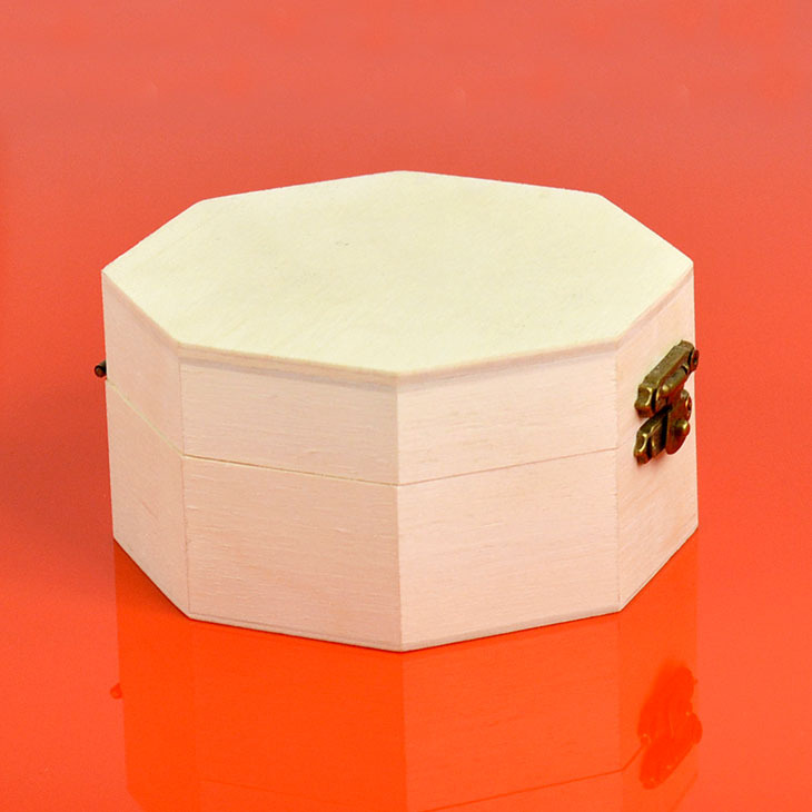八角收纳木盒/包装礼品盒/首饰整理木盒定-收纳盒