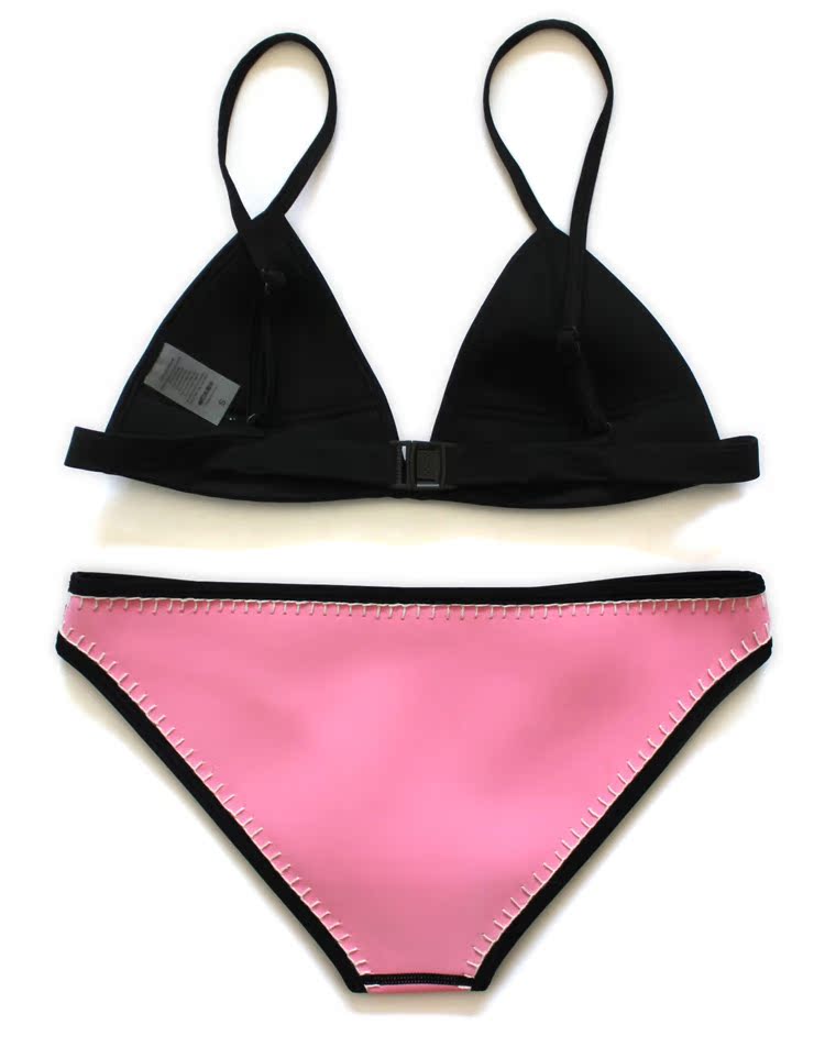 2016 高档手工编织氯丁橡胶三角比基尼针织泳衣