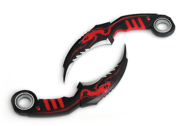 cf武器 双持毒牙 黄金毒牙对装可旋 未开刃生死狙击兵器模型周边