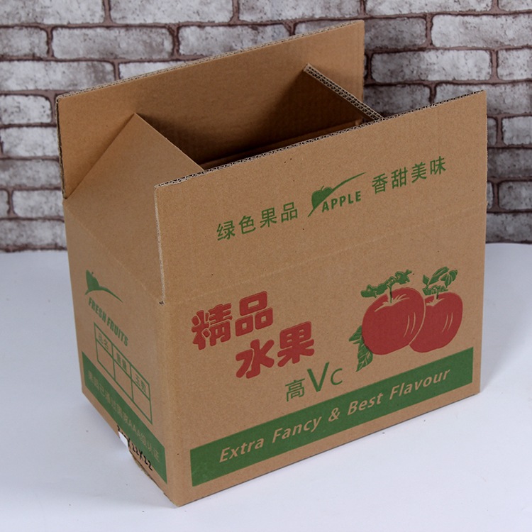 同力五层特硬13斤左右精品水果苹果纸箱淘宝加厚纸盒物流包装纸盒