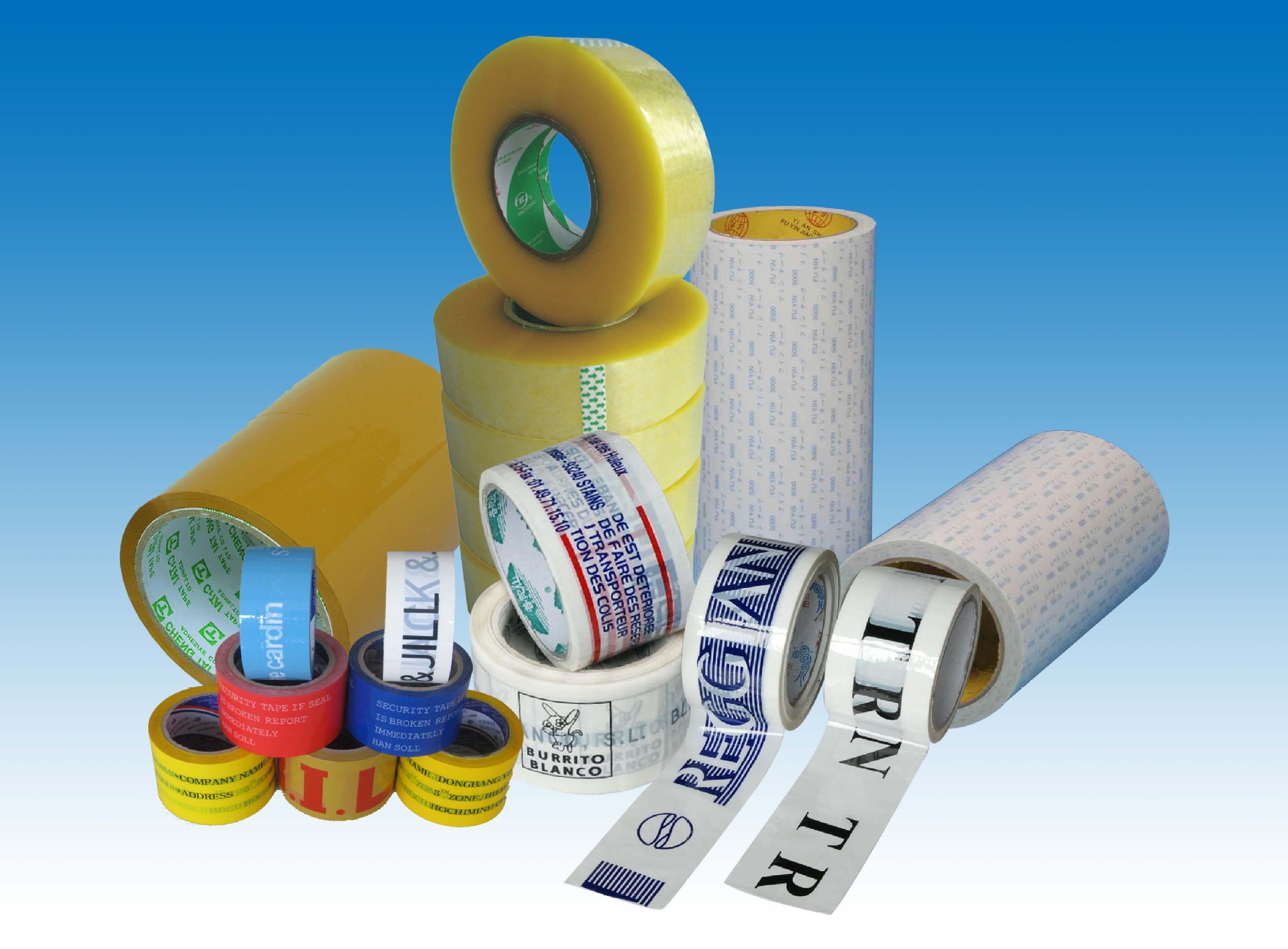 厂家定制加印logoopp快递箱产品包装胶带工业产品