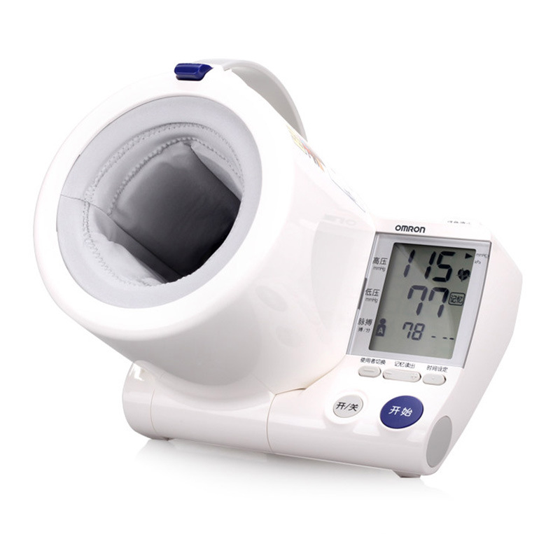 欧姆龙血压计hem-1000全自动智能筒式手臂量血压测量仪器家用批发