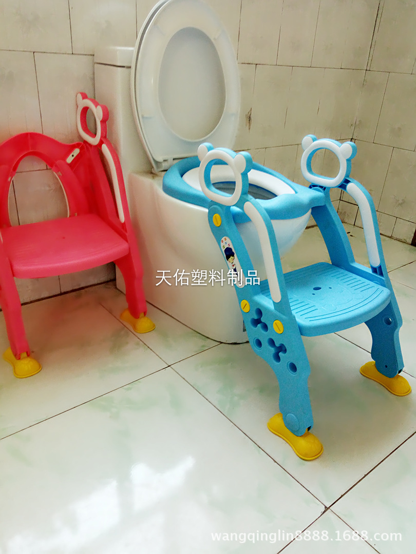 厂家直销可折叠多功能儿童坐便器马桶梯圈男女宝宝台阶梯坐便椅凳