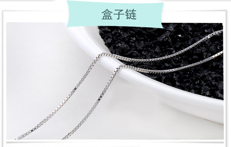 韩版990足银蛇骨链 银项链s990女 元宝链 水波项链40 45cm长短款