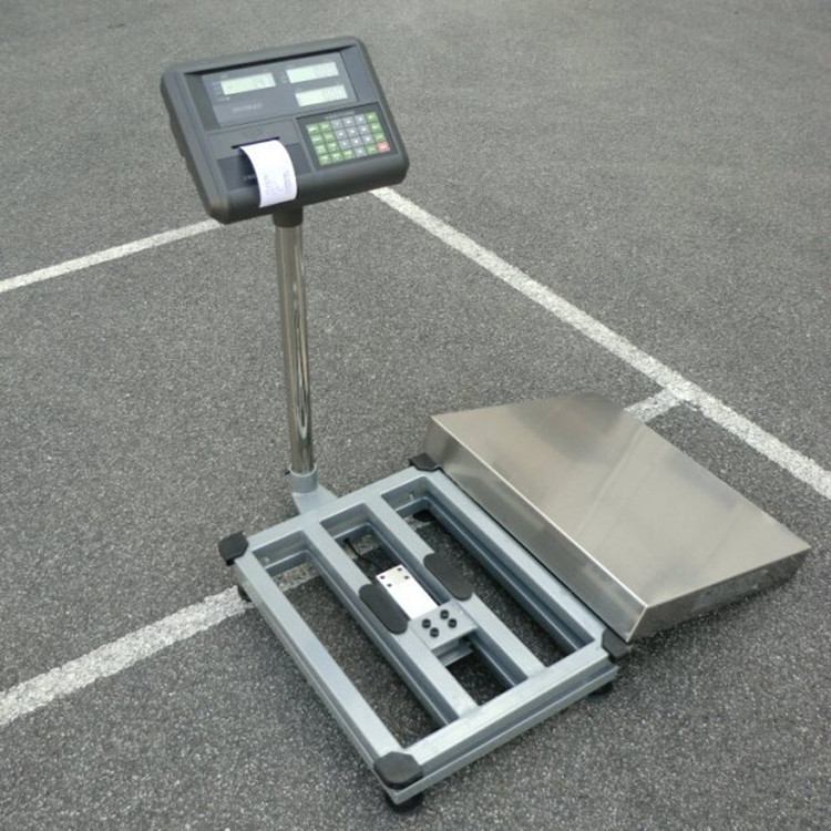 50kg碳钢计数台秤 五十公斤带打印电子台称 50kg计数打印电子秤