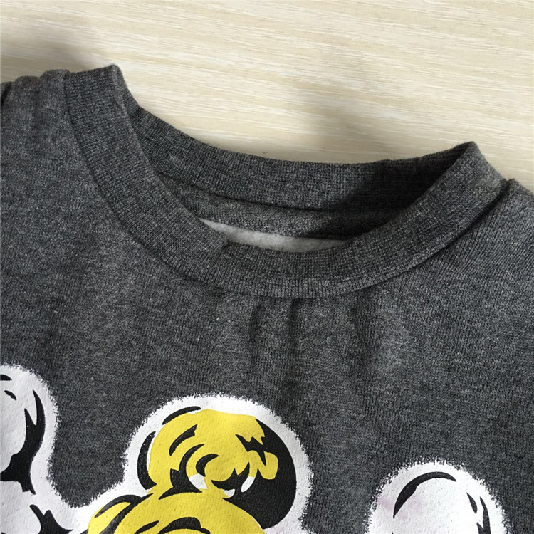 16年春秋季外贸代购黑超奶嘴 休闲舒适百搭纯棉圆领长袖男童卫衣