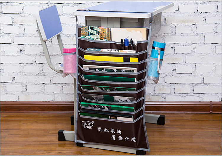 多功能课桌神器学生书挂袋可调学习书本收纳袋书立挂架挂书袋