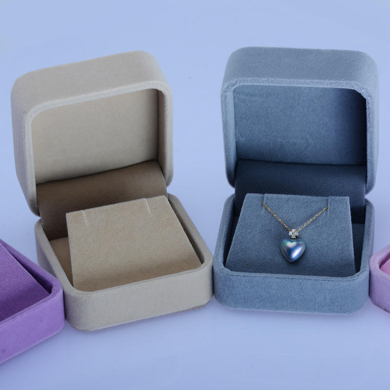 现货批发 首饰盒 绒布吊坠盒 耳钉盒 项链盒 厂家批发直销