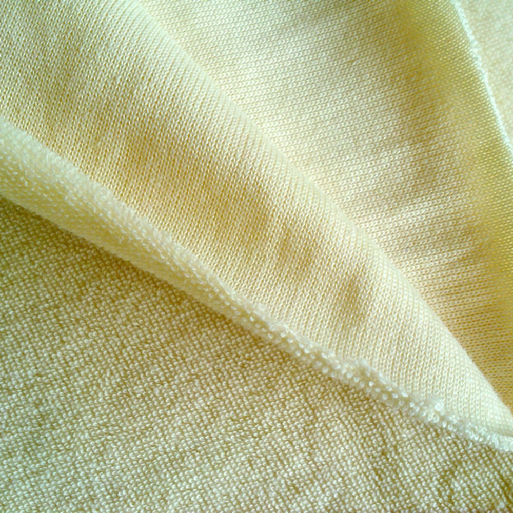 厂家直销针织浴袍面料cvc反包毛圈布毛巾布