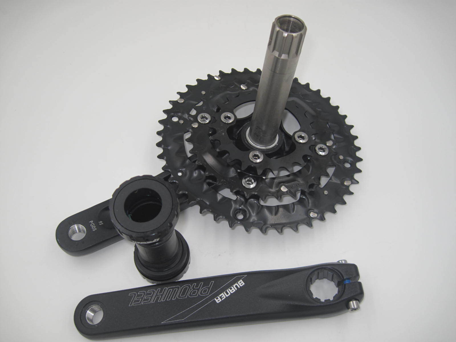 浩盟9速牙盘一体中空变速牙盘铝合金曲柄山