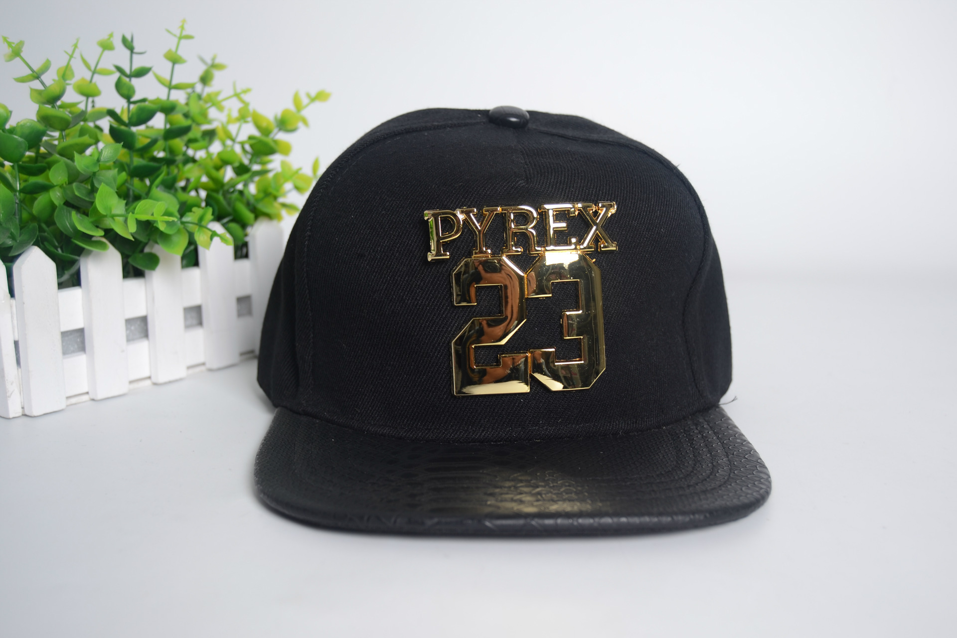 欧美潮牌铁标pyrex 23号nba男女平檐嘻哈帽棒球帽子