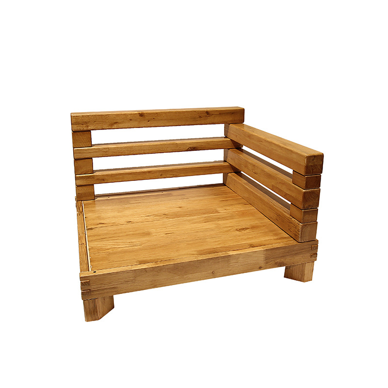 厂家直销 简约转角实木沙发 现代休闲椎木组合沙发 - 家具批发网