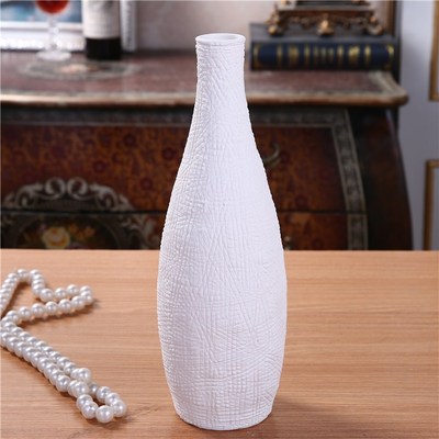 新款创意花瓶 简约现代陶瓷摆件 家居装饰纯色典雅工艺品