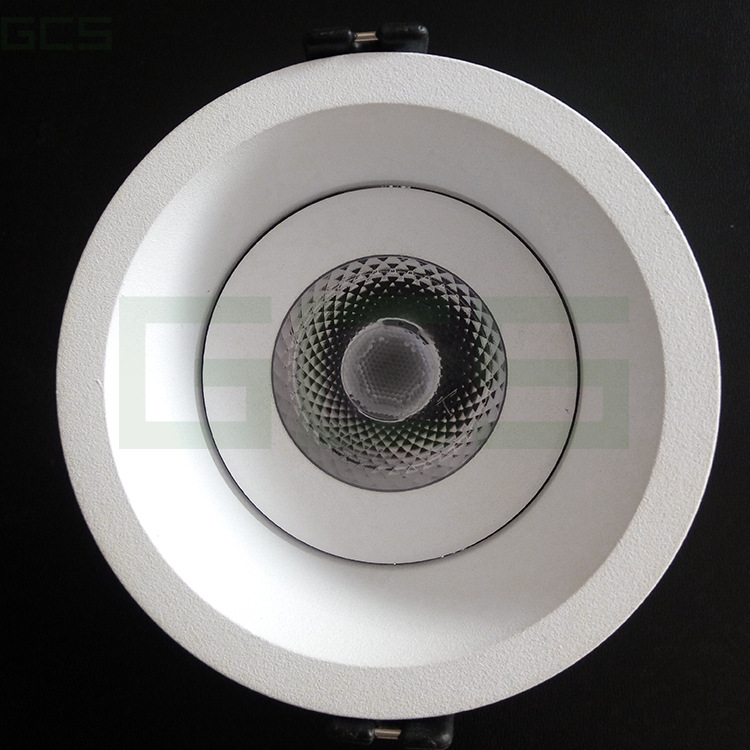 黑色科锐圆形led嵌入防炫cob射灯 筒灯