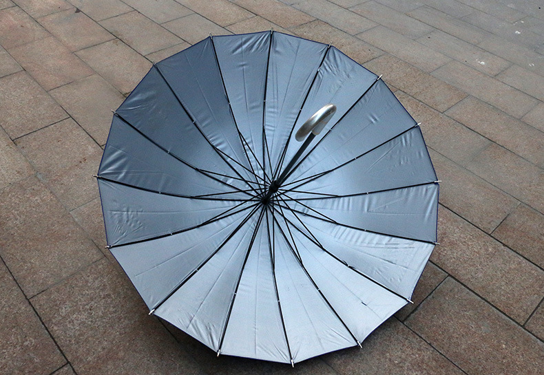 2016定做广告伞16k 素色伞高尔夫直柄伞男士伞厂家批发