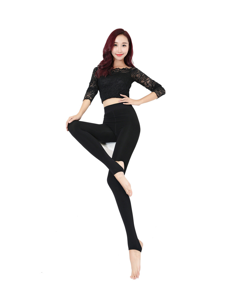 秋冬新款护腰香香一体裤 女修身裤护腰加厚加绒踩脚打底裤