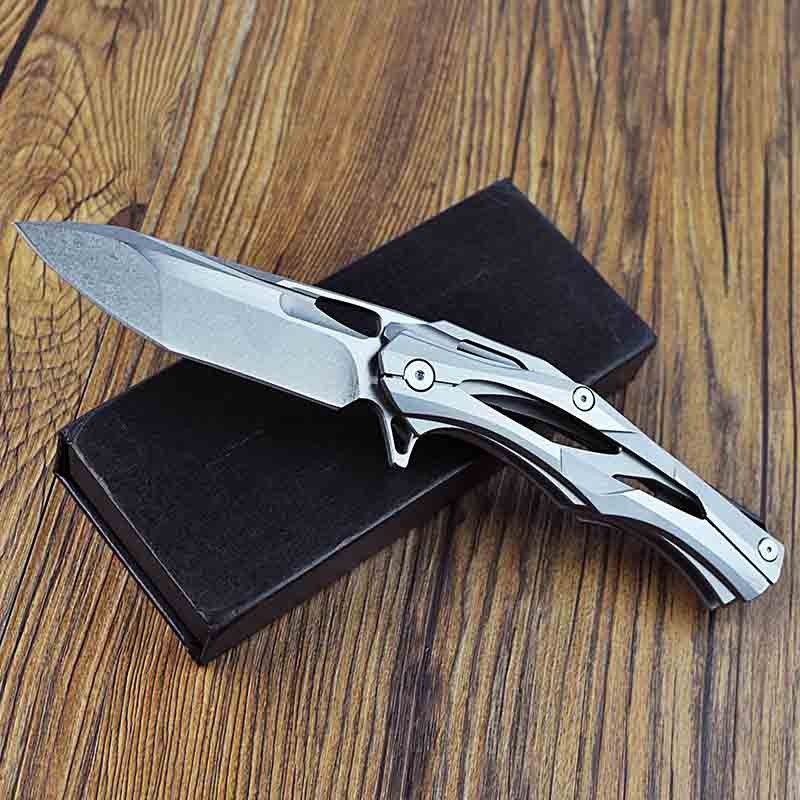 户外刀具_变形金刚折叠刀钛合金折刀户外刀具