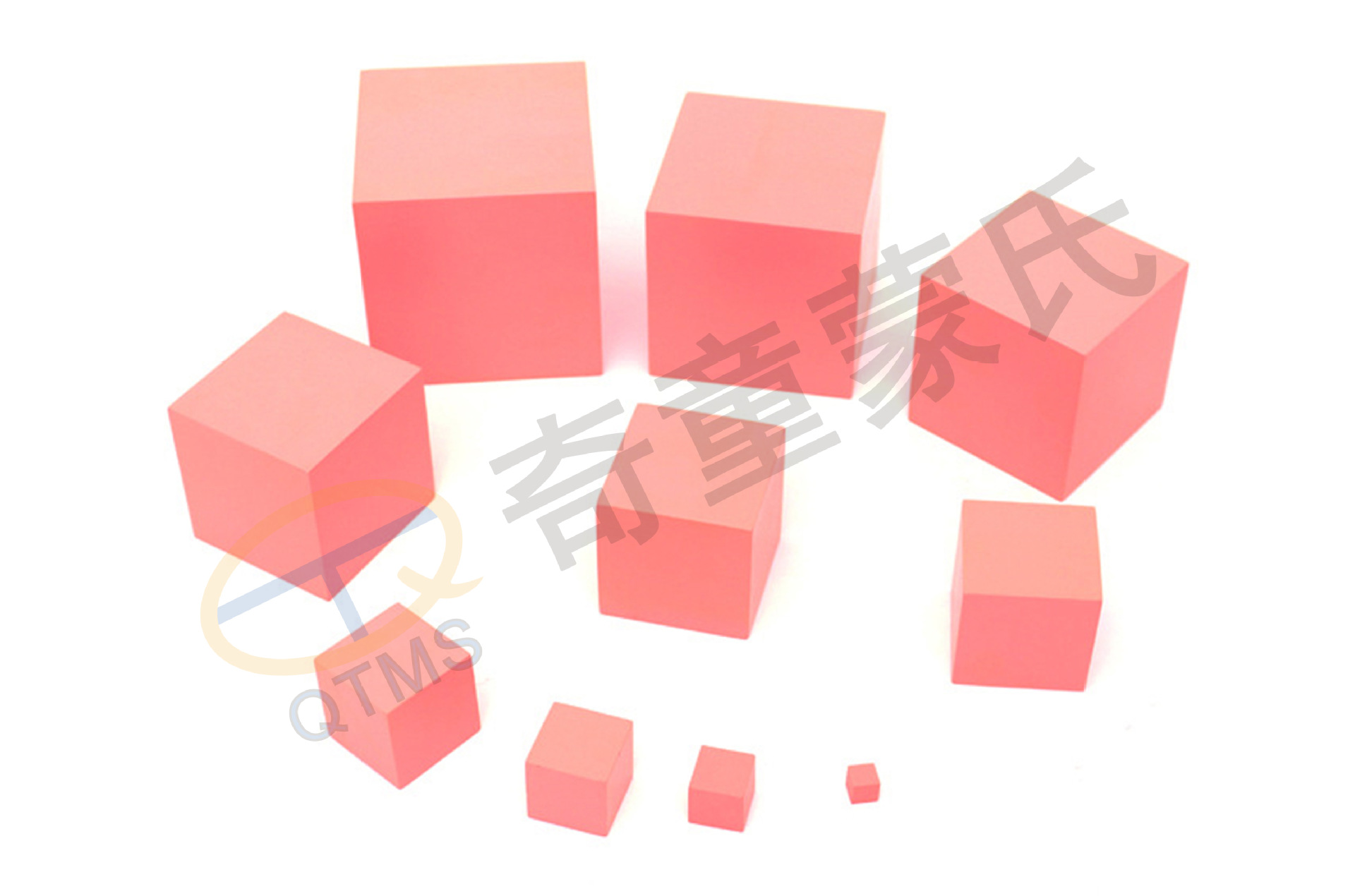 蒙氏教具粉红塔蒙台梭利感官教具婴幼儿童专业早教益智玩具