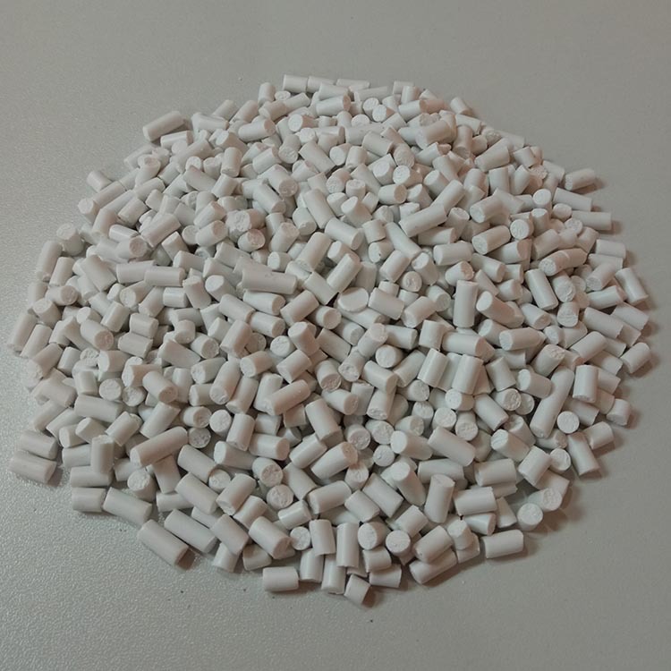 pvc挤出料白色硬质粒子硬质pvc颗粒量大质优