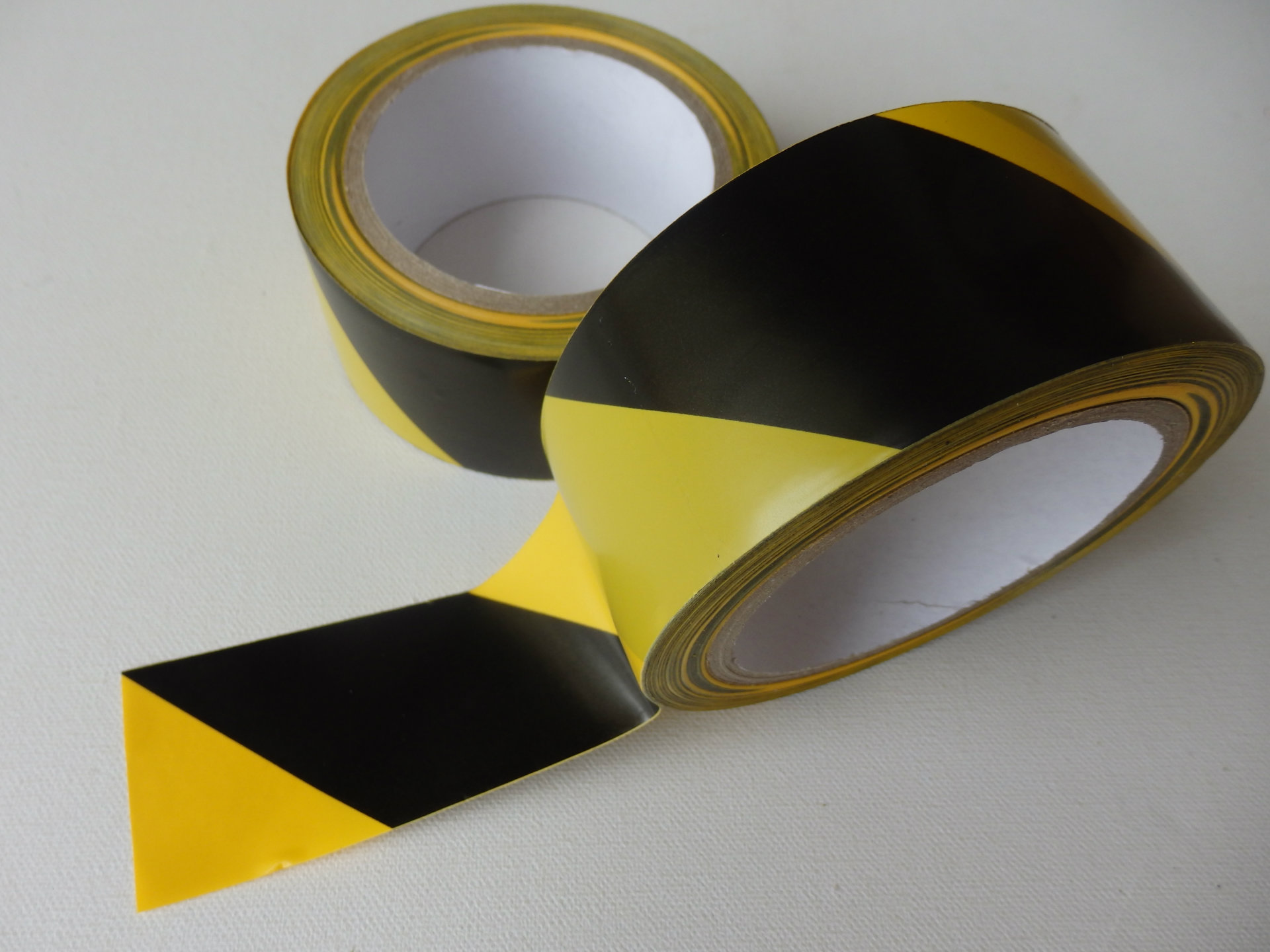 黄/黑条警示胶带 pvc胶带