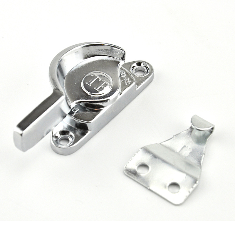 tb田边月牙锁移窗锁铝合金门窗不锈钢推拉窗户锁搭扣配件锁勾子